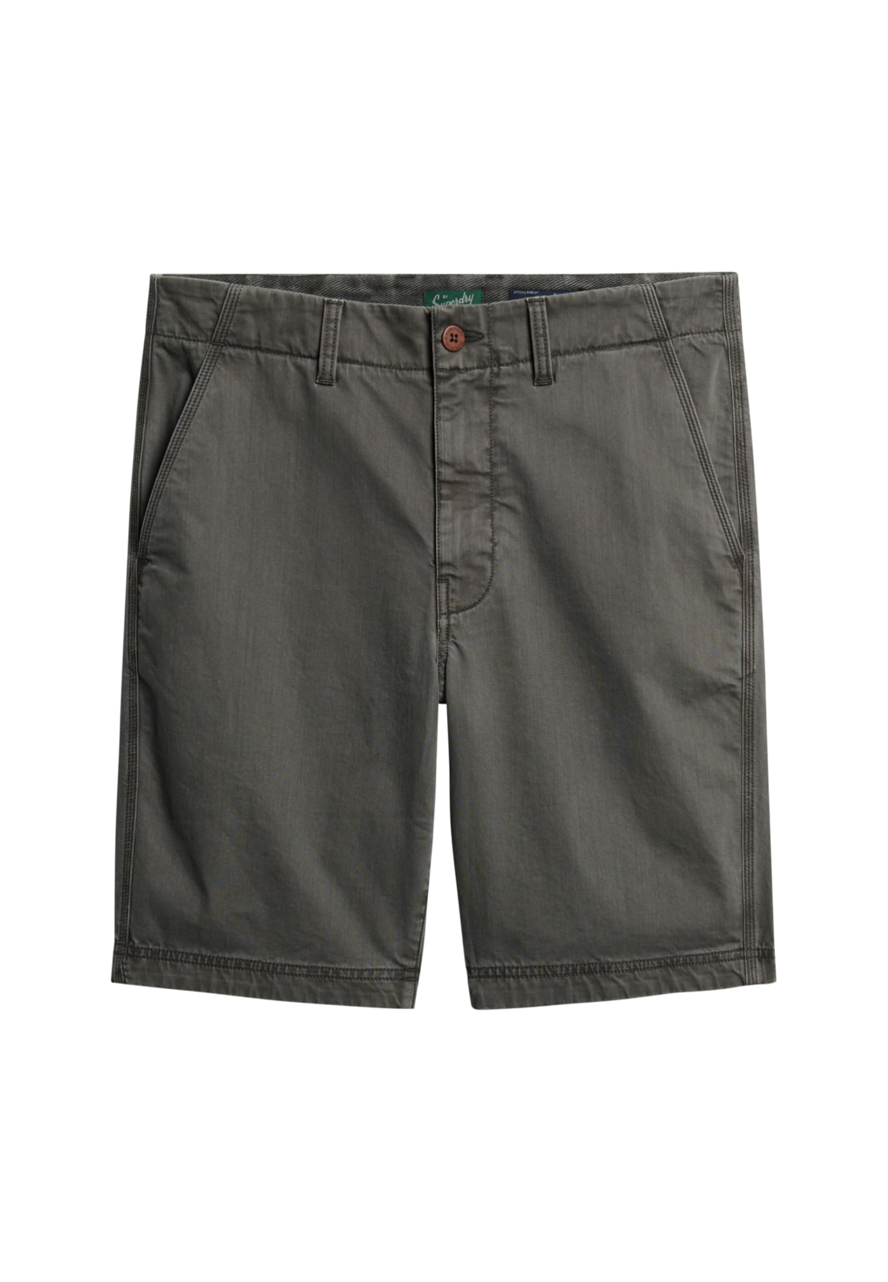 Superdry Gris Chino Shorts Officer