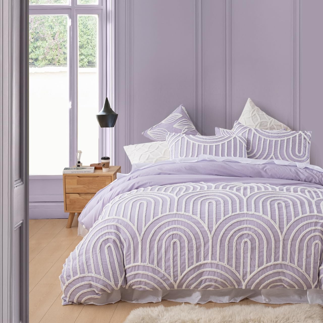 MASINISS Archie Cotton Tufted Duvet Cover Set/Quilt Cover