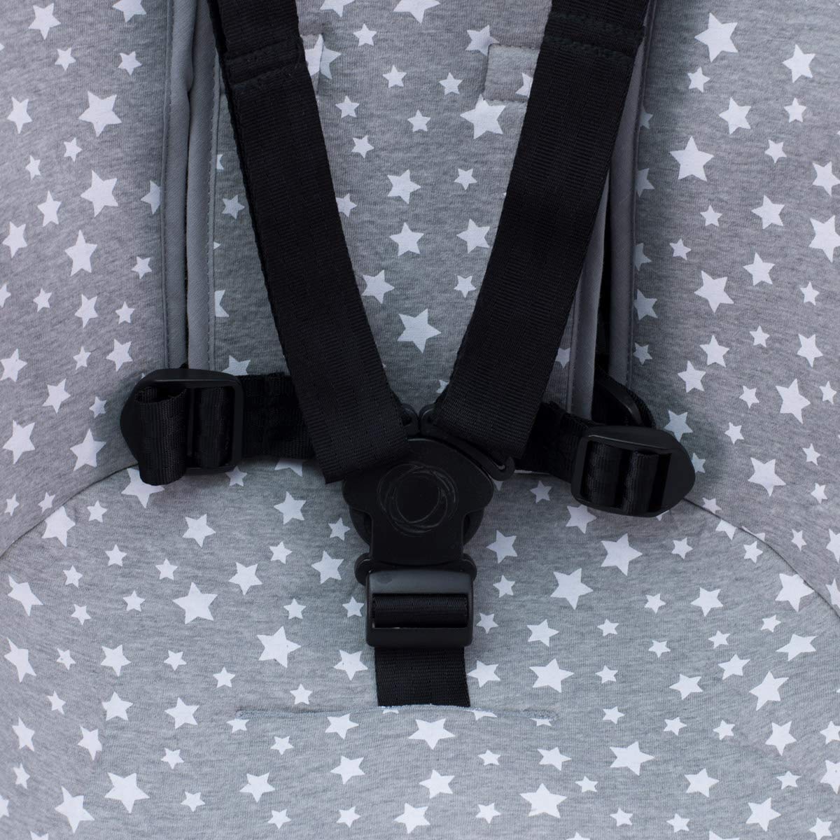 JYOKO KIDS Materassino per passeggino compatibile con Bugaboo Cameleon 3 in cotone 100% (White Star)
