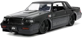 1987 Grand National Black Metallic Blackbird Bigtime Muscle Series 1/24 Diecast Model Car by Jada 34199