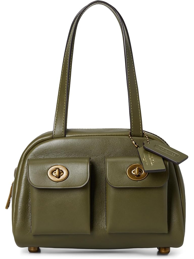 Olive COACH Twin Turnlock Bag 20