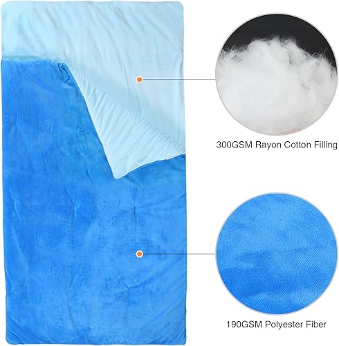 Miniatura 3 de REDCAMP - Saco de dormir para niños tipo momia para acampada, saco de dormir de 3 estaciones para clima frío, para niños, niñas y adolescentes,