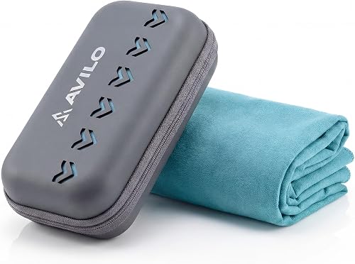 Avilo Microfibre Travel Towel (Turquoise)