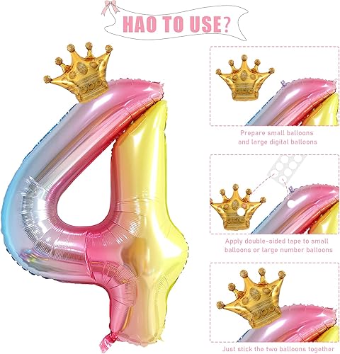 Miniatura 8 de 16 globos de feliz cumpleaños, globos degradados de fiesta de feliz cumpleaños de 16 pulgadas, globos de letras coloridas de papel de aluminio para