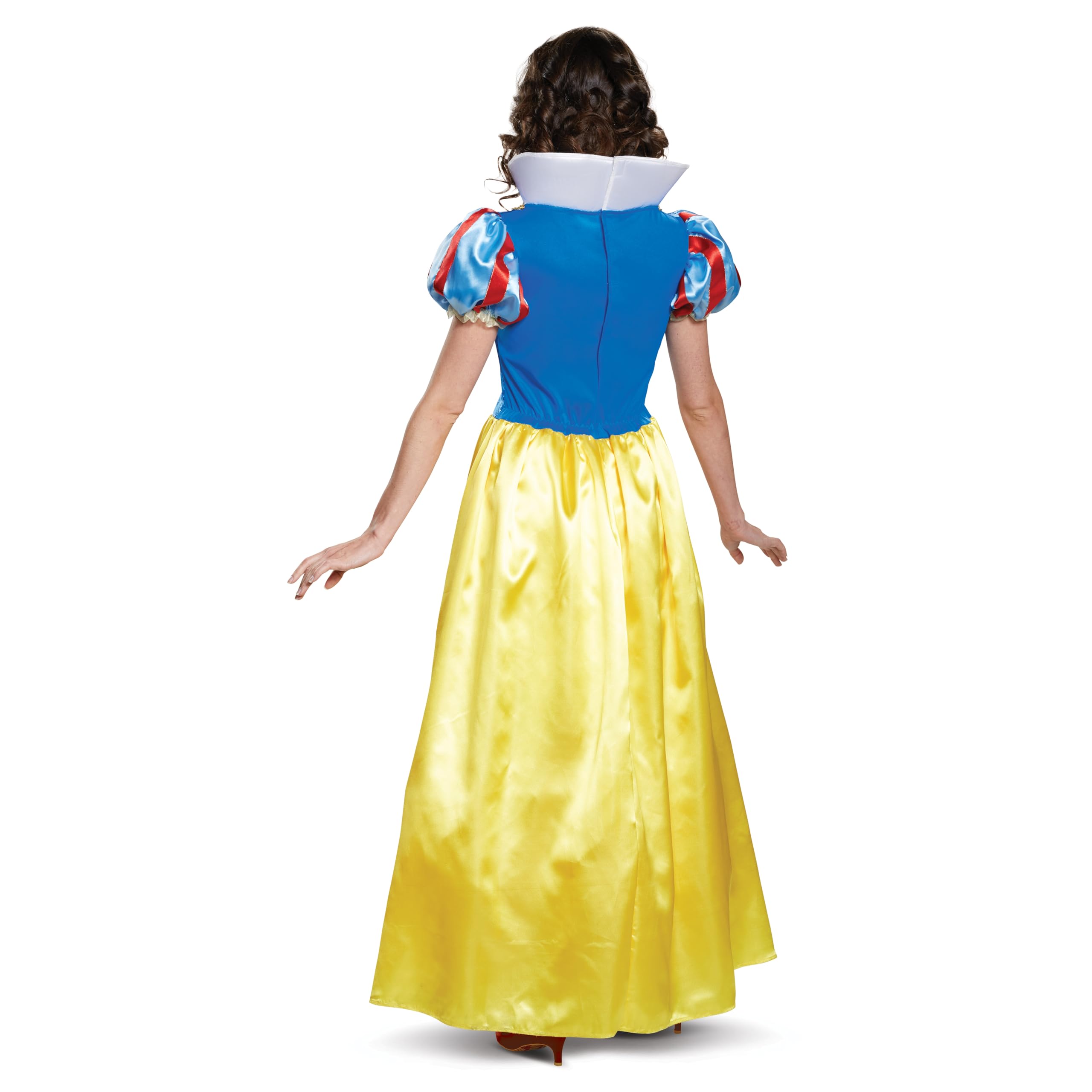 Disguise womens Snow White Costume, Official Disney Princess Snow White Deluxe Costume Dress