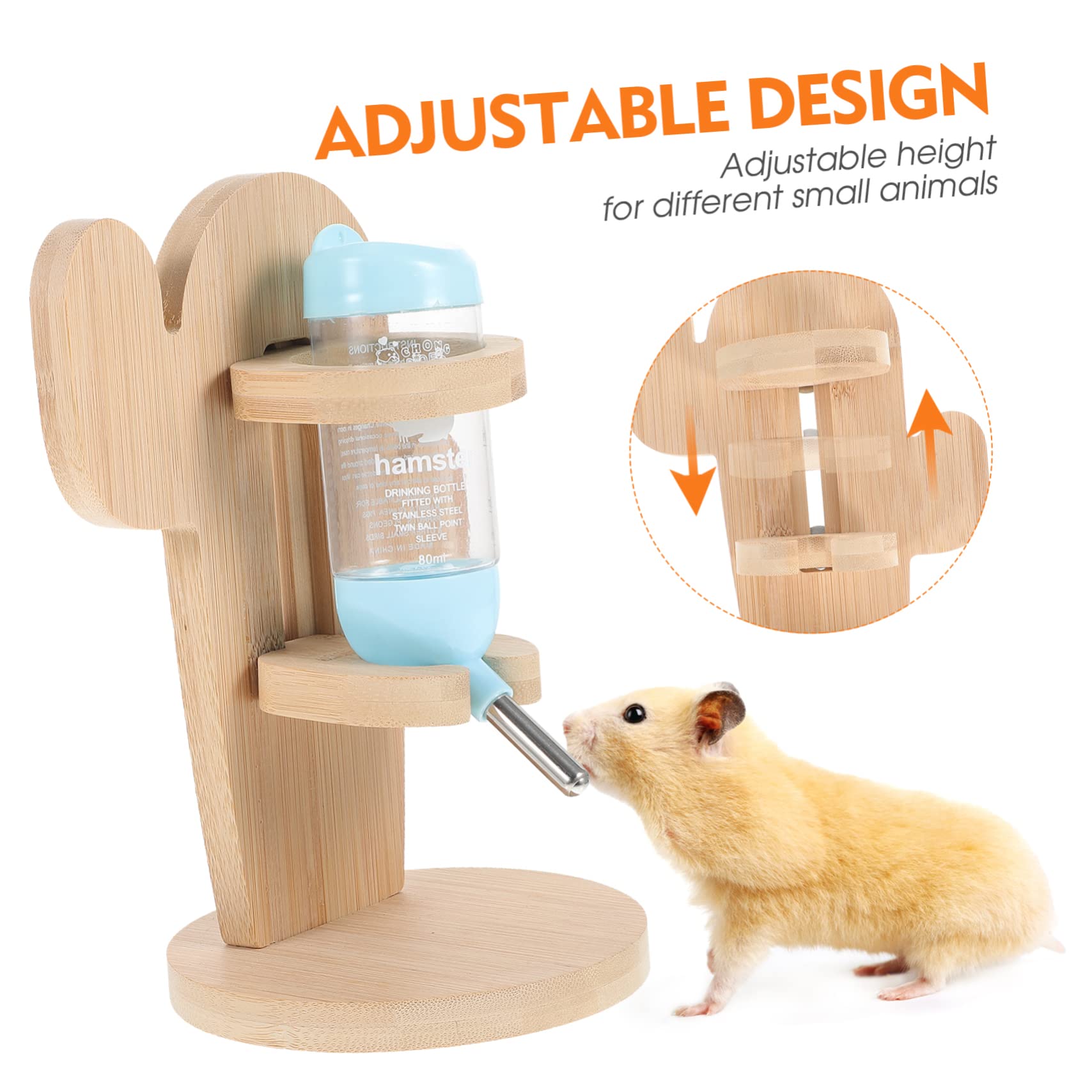 Toddmomy Guinea Pig Water Bottle Holder Chinchilla Bottle Plastic Comfortable Drink Experience Random