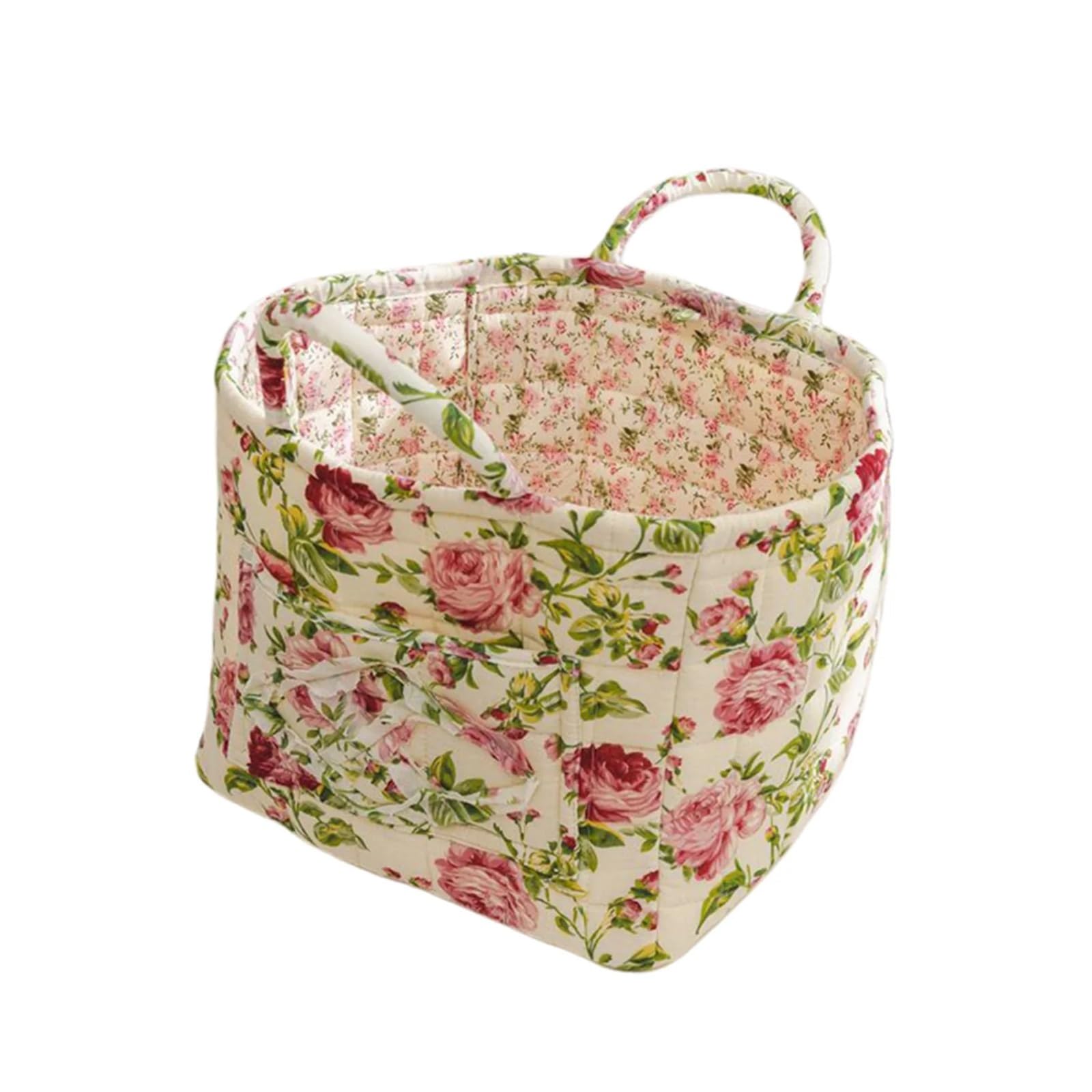Fabric Storage Basket Large Capacity Fabric Storage Baskets Laundry With Easy Carry Handles Hampers(Color-07)
