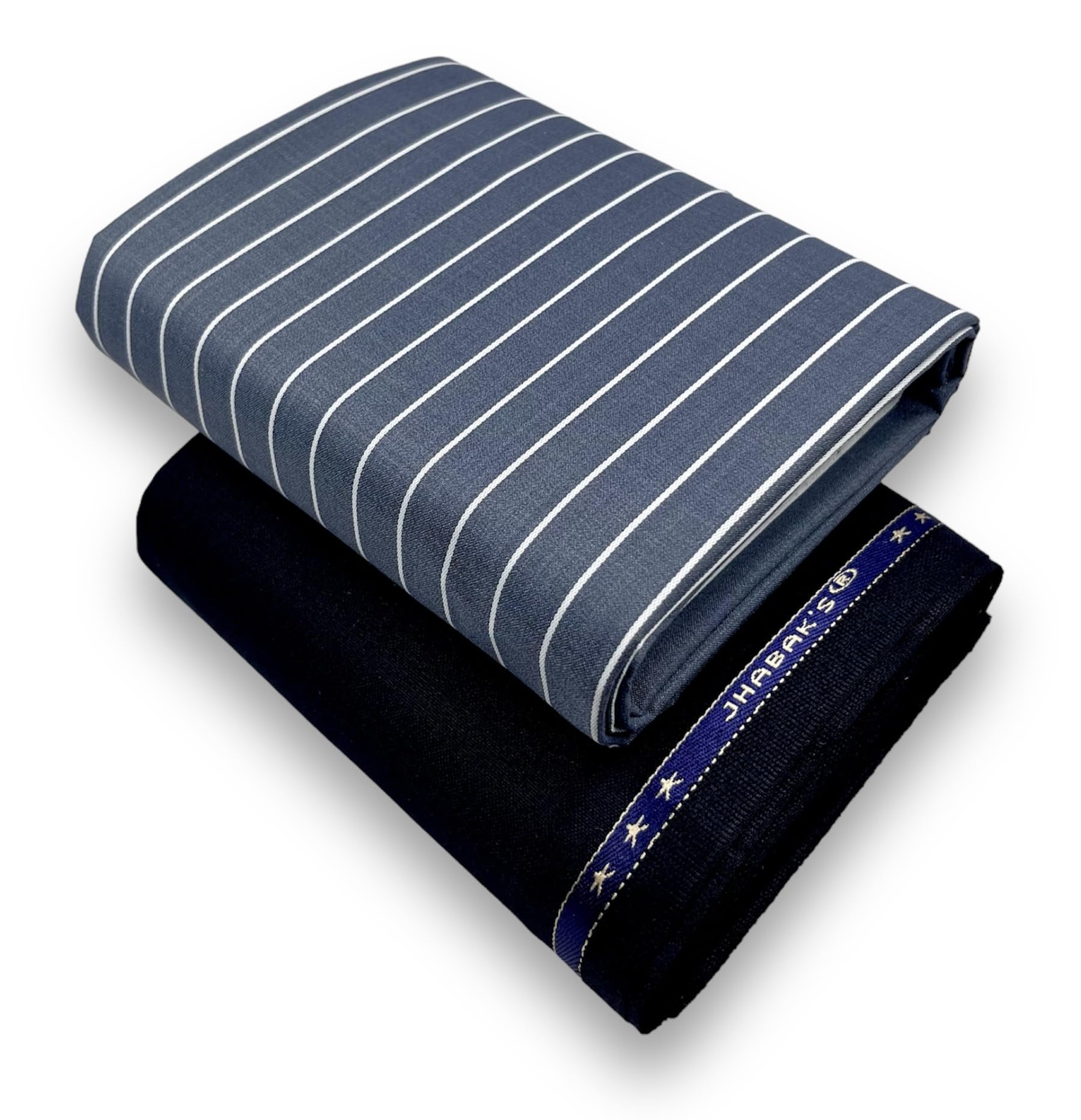 Unstitched Premium Strip Cotton Blend Shirt and Trouser Fabric - 2.35M Shirt Cloth - 1.30M Pant Piece