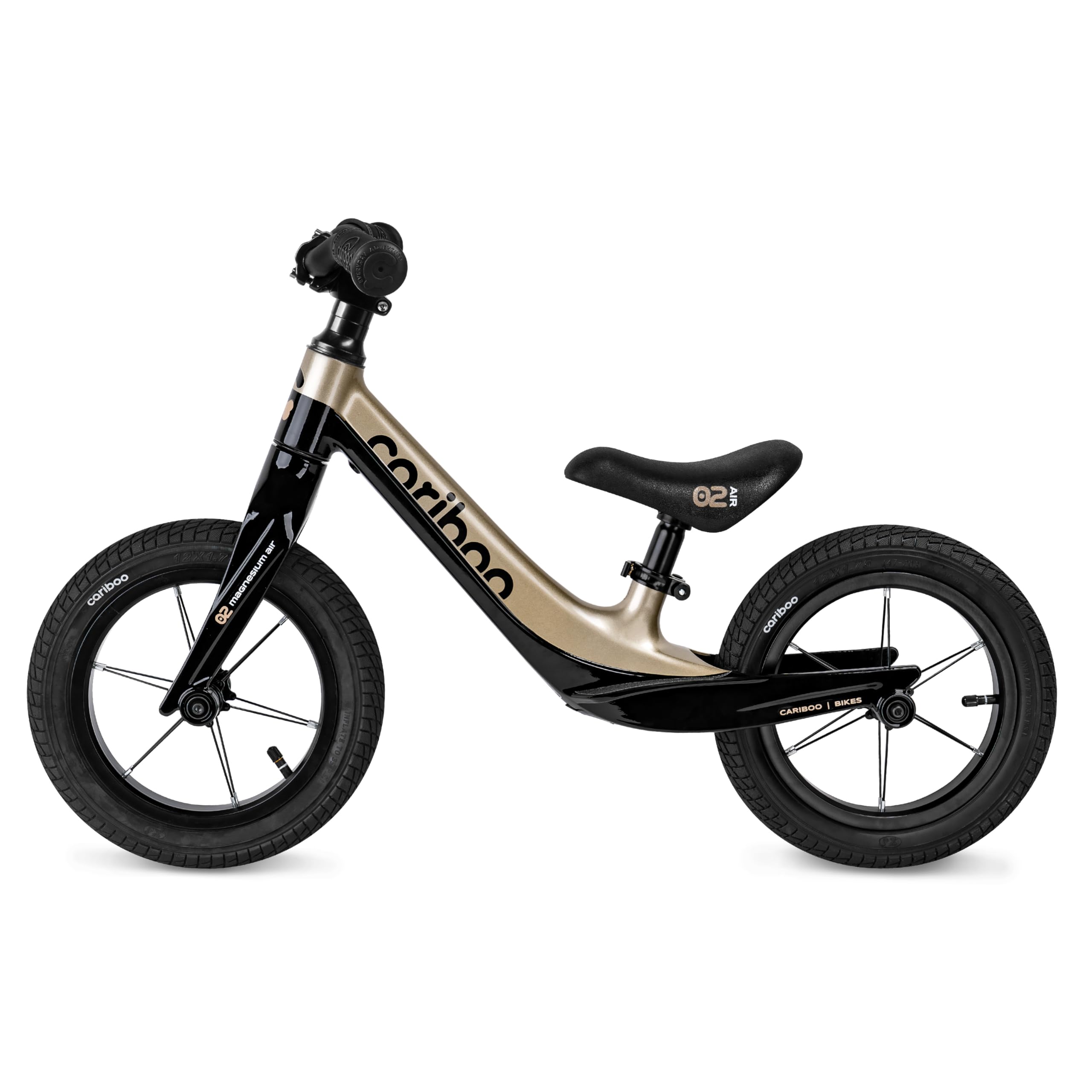 cariboo Magnesium Air Bicicleta Infantil 3 Años Sin Pedales Ajustable Robusta Ligera Ruedas 12 Pulgadas Bicicleta Equilibrio