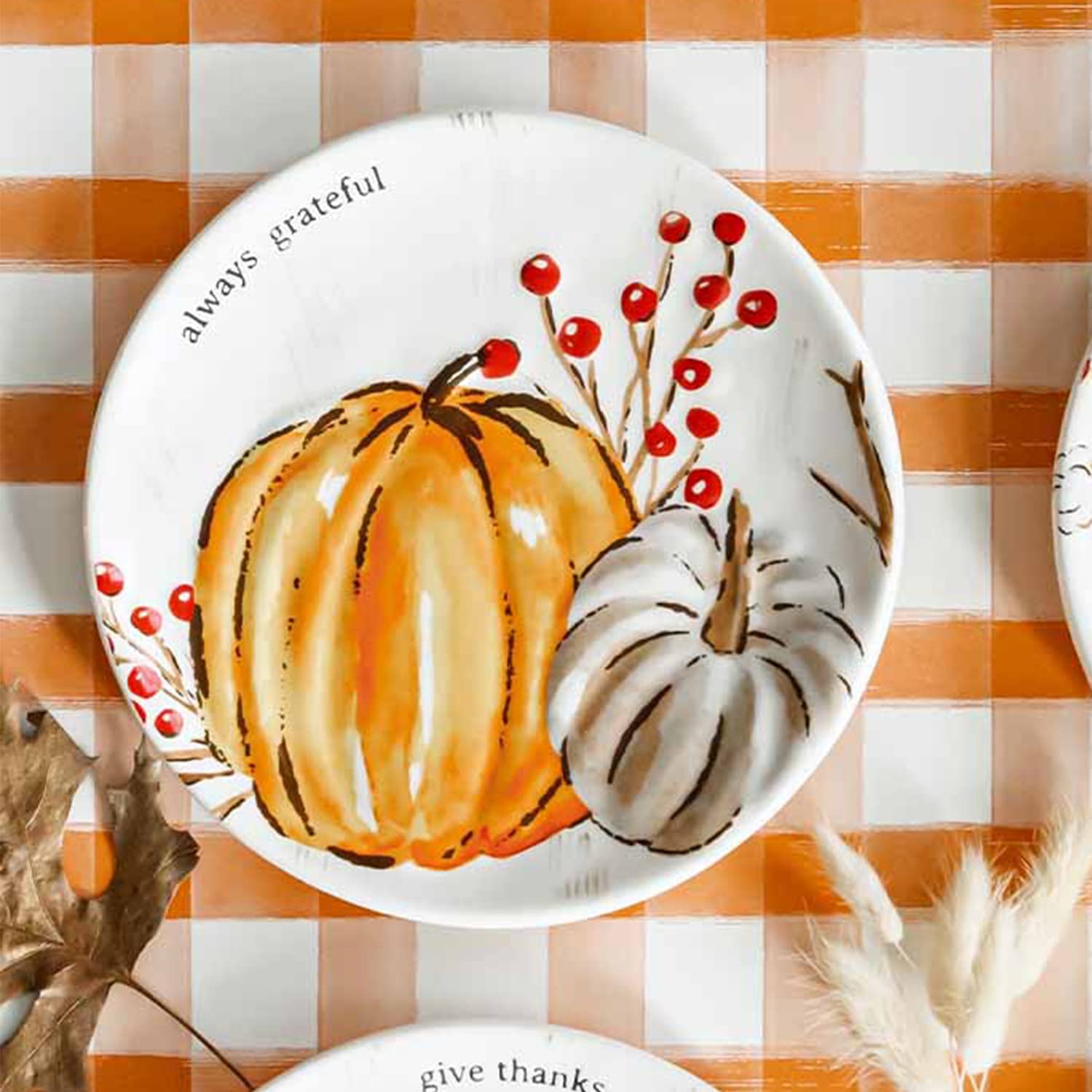 Mud Pie Serviette De Sac De Farine Aquarelle D'automne, Automne Appel