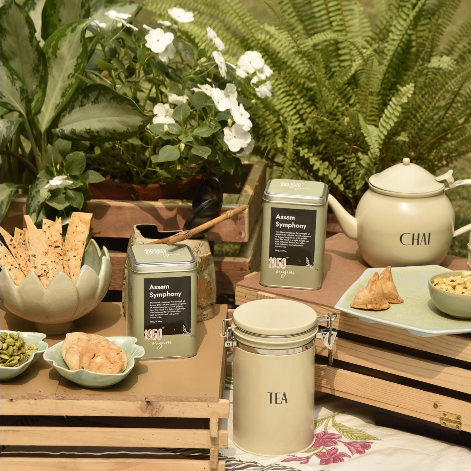 1950 Origins Combo Pack of 2 x 150 gm Assam Symphony |100% Natural Loose Leaf Tea|Pure Assam CTC & Orthodox Whole Leaf|Kadak Chai |Strong & Fresh|Tin Caddy | Premium Black Tea 1