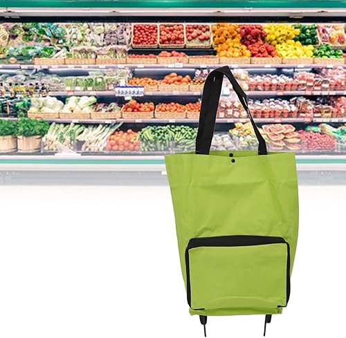 Miniatura 3 de Zerodis Carrito de compras plegable con ruedas, gran capacidad, fuerte capacidad de carga, resistente a la intemperie, portátil. Ideal para bolsa de