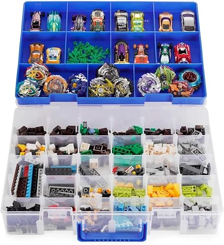 Miniatura 1 de Bins  Things - Organizador de juguetes y estuche compatible con Beyblades LOL Dolls figuras LPS  caja ajustable portátil con mango