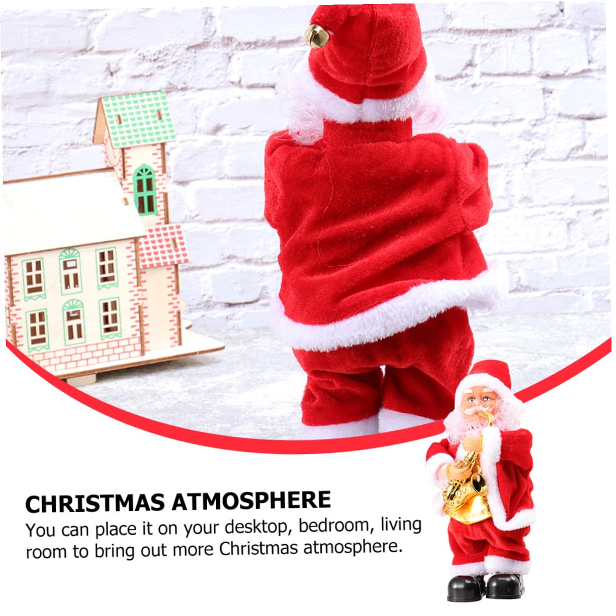 Juguete Musical para Mayores Muñeco de Papá Noel Adorno Navideño Juguete Navideño Estilo Aleatorio