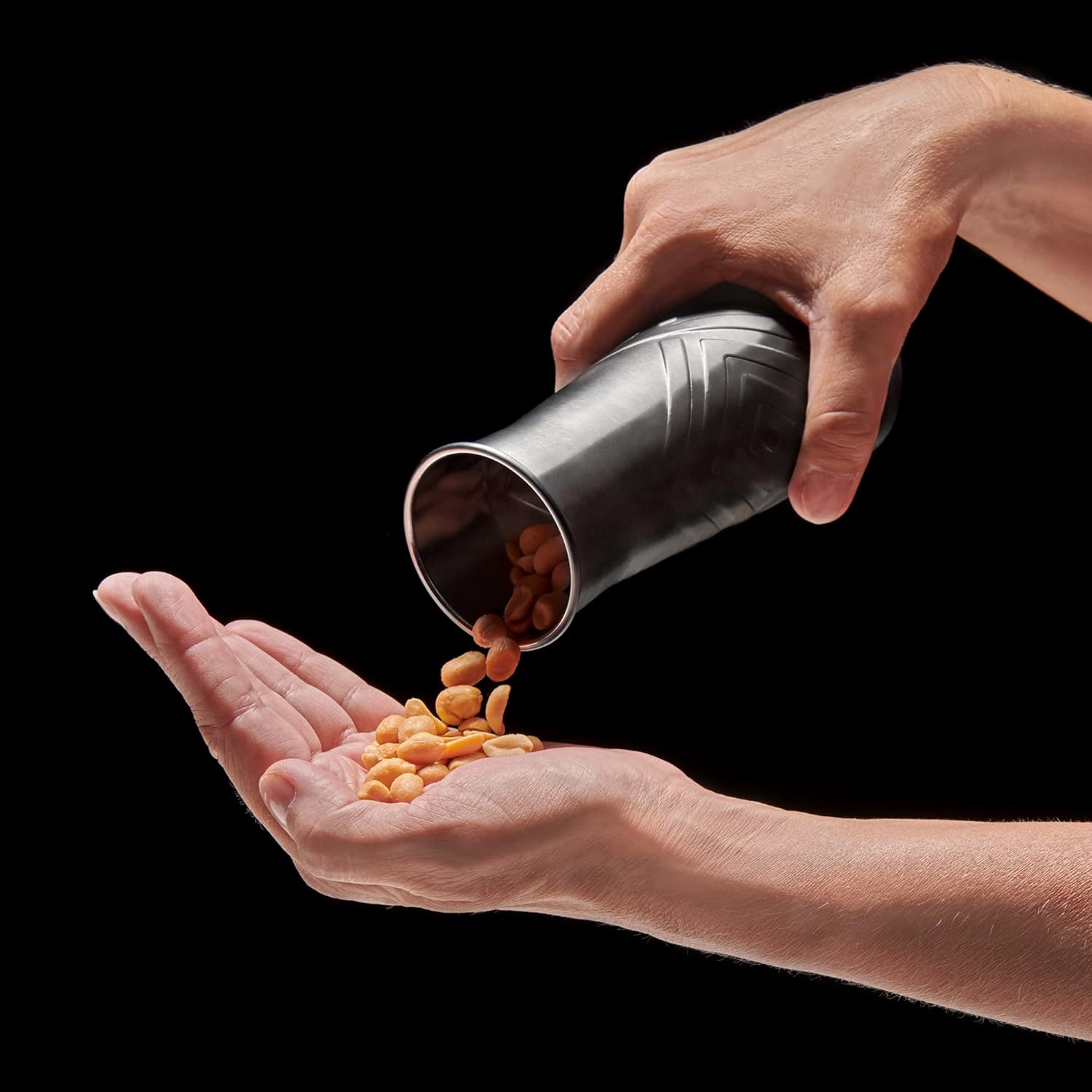 Lurch 240796 Snack Dispenser Stainless Steel with Plastic Lid for Nuts and Sweets