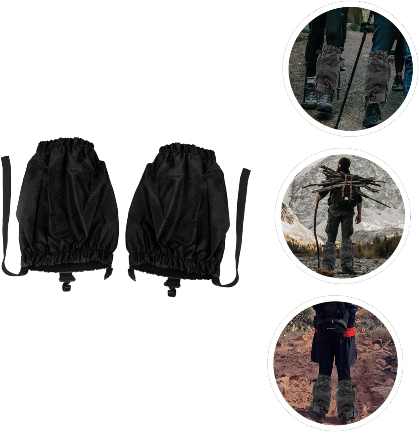 Abaodam Anti-Sand Shoe Covers Gaiters for Hiking Leg Winter Running Gaiters Ankle Gaiters Outdoor Waterproof