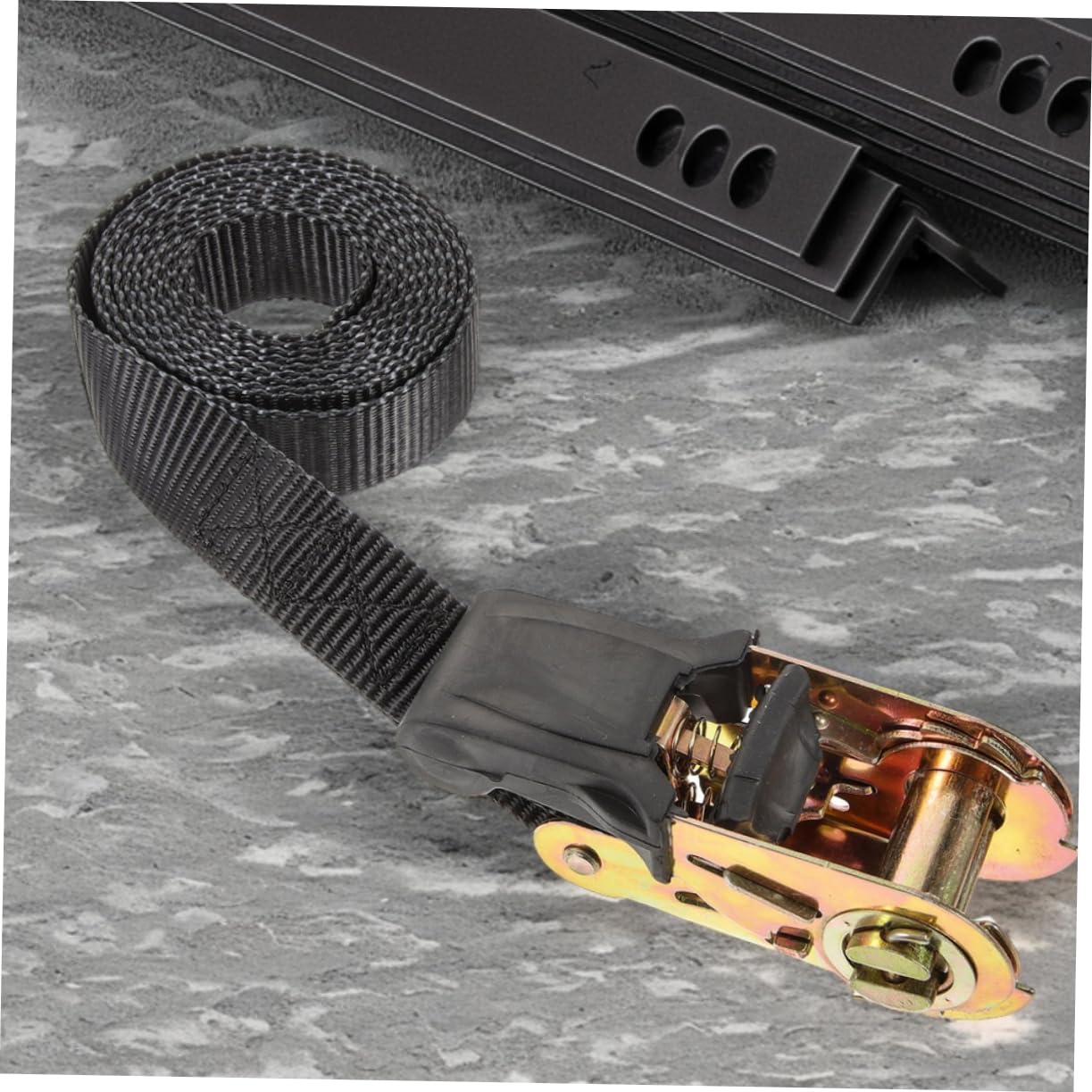 ABOOFAN Sangles D'arrimage à Cliquet Robustes 2,5 Cm x 2 M, Lot De 4, Sangles De Chargement Sécurisées pour Motos, Camions Et Remorques, Usage Automobile Et Transport