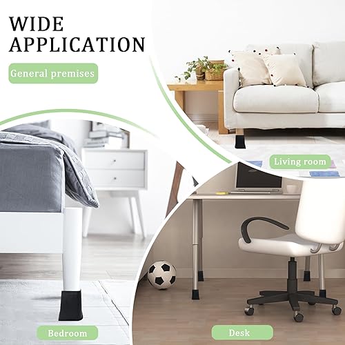 Miniatura 7 de Ketofa Elevadores de cama de 8 pulgadas resistentes, elevadores de sofá para muebles con diseño antideslizante, material ABS duradero, elevadores de