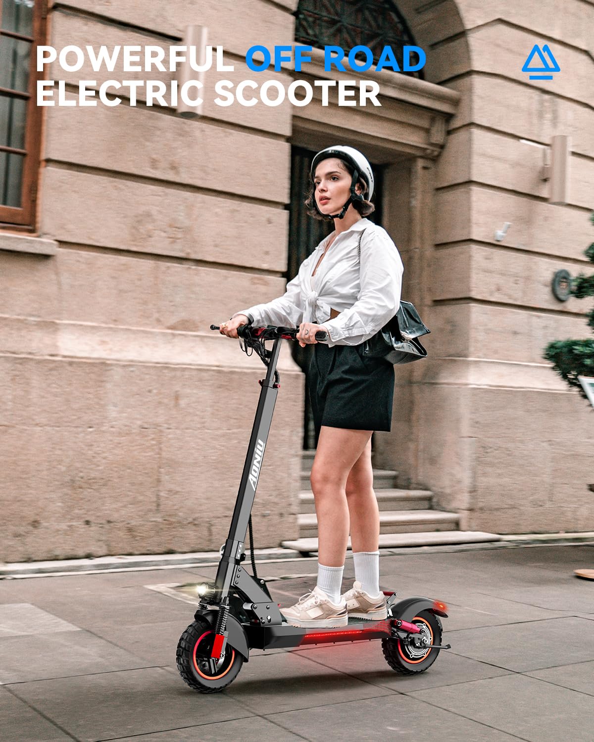 Condition photo showing New/Like New for m4 electric scooter for adults escooter with seat off road e scooter 25-30mph fast 300 lbs+ heavy duty electric scooters long range 31 miles all terrain foldable for teens commuting