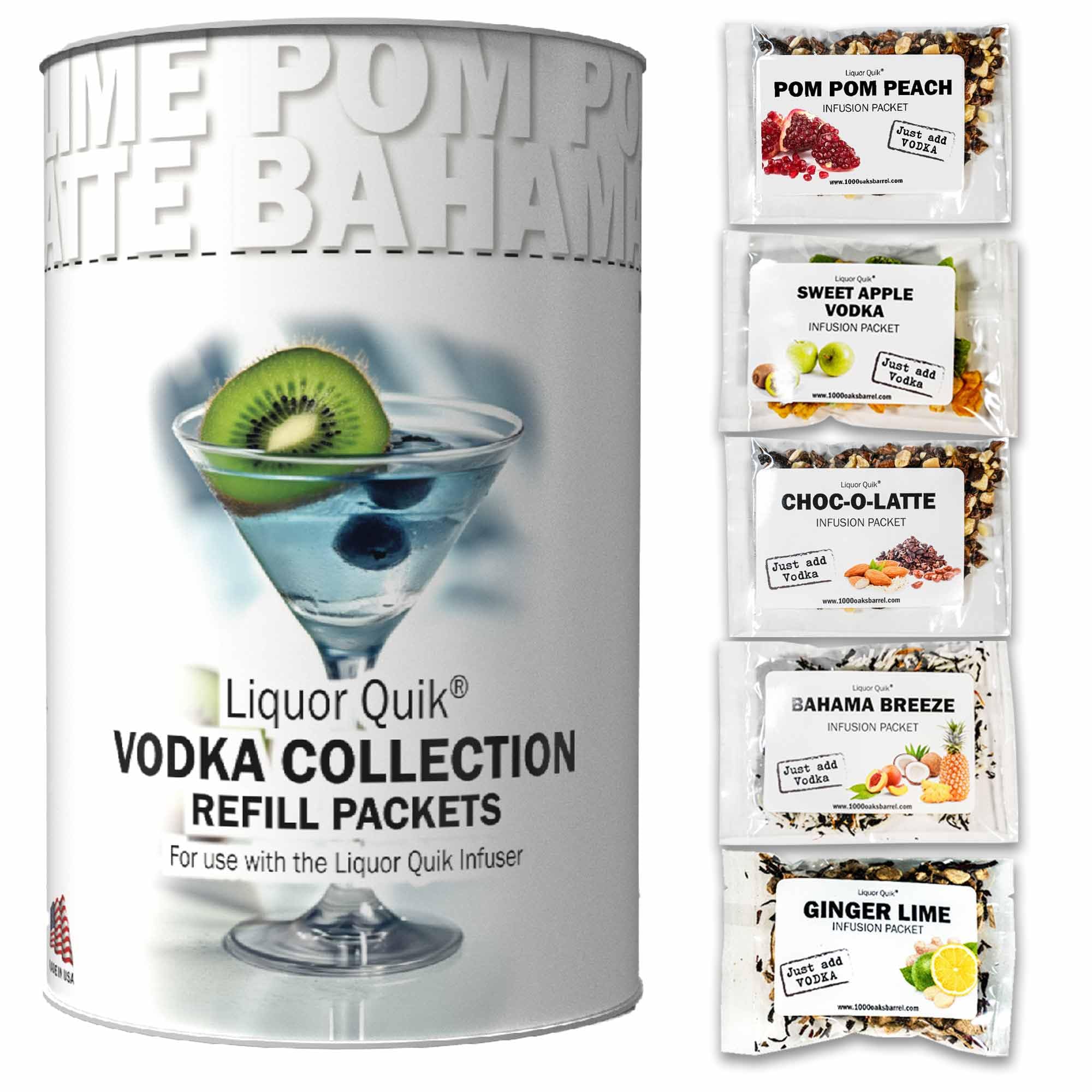 Amazon.com : Liquor Quik Vodka Collection Infusion Packets Refill
