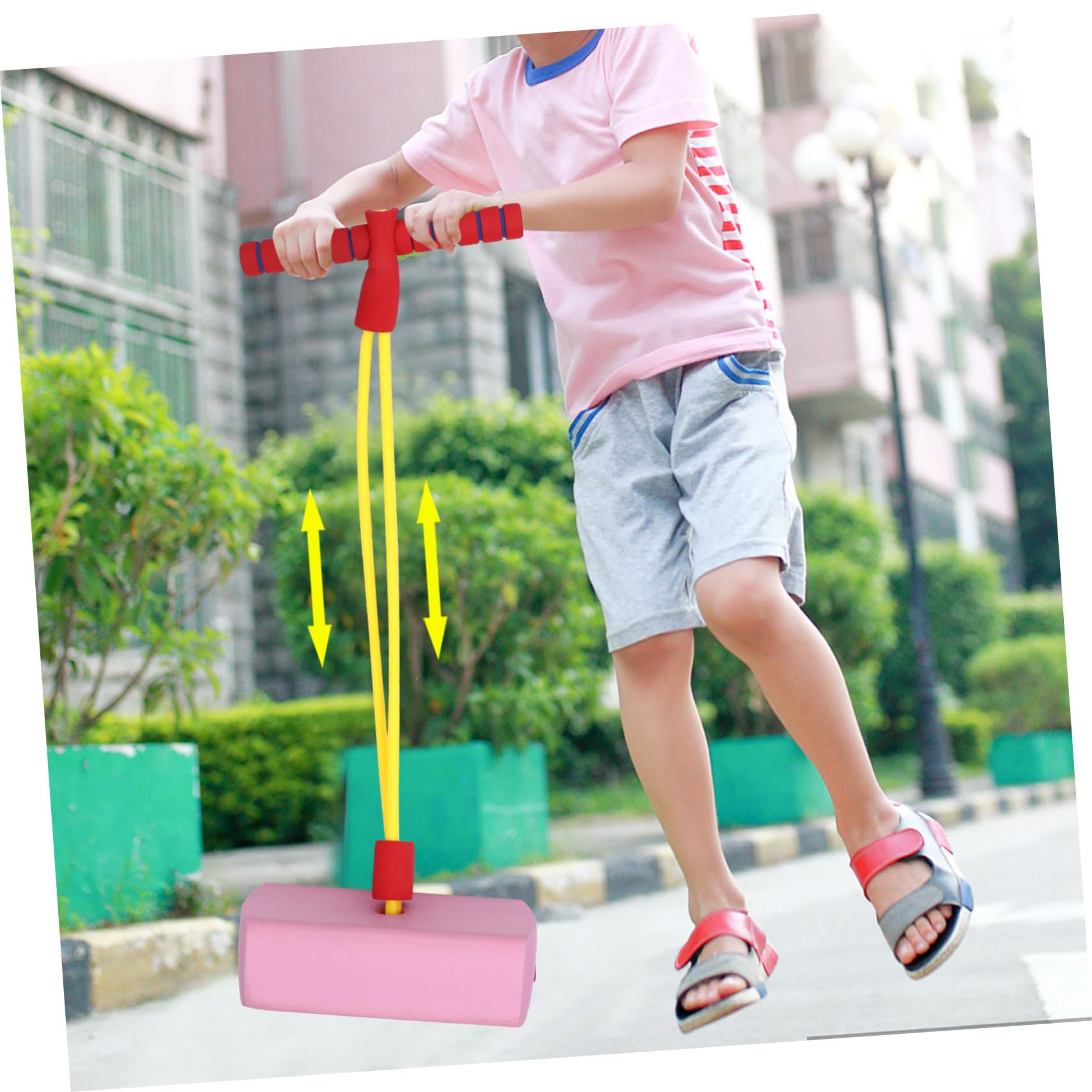Toddmomy Boys and Girls Jumper Toy Outdoor Bungee Jumper Sports Equipment Non-marking Design Develop Balance Coordination