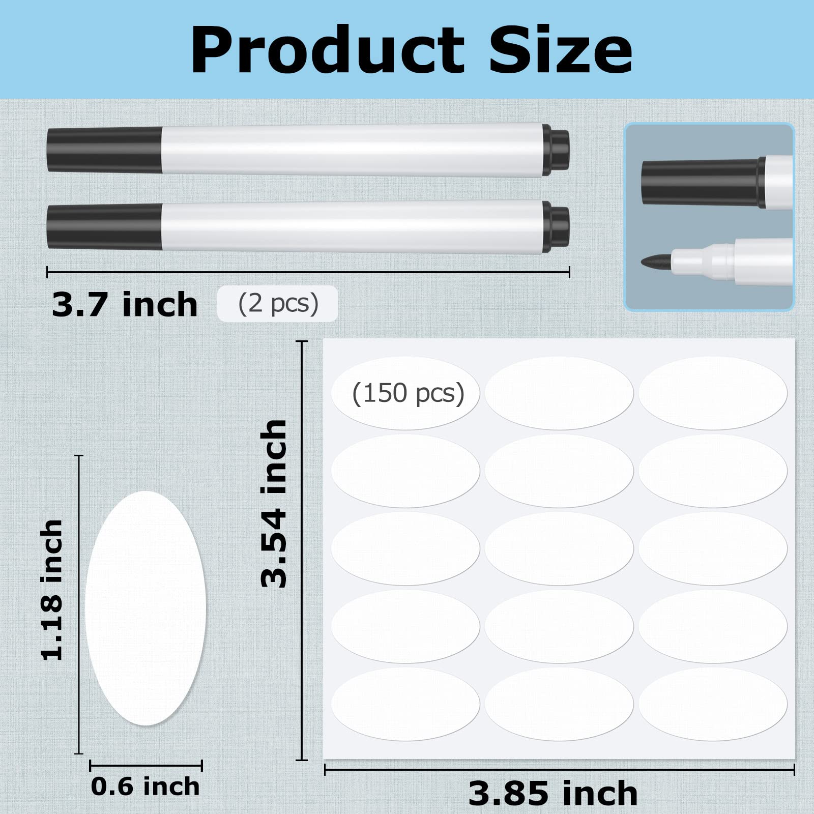 Buy 130PCS NoIron Clothing Labels, Waterproof Name Labels Kid Labels