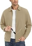 EKLENTSON Hommes Vestes légères imperméable Golf Full Zip Breaker Jackets avec poches zippées