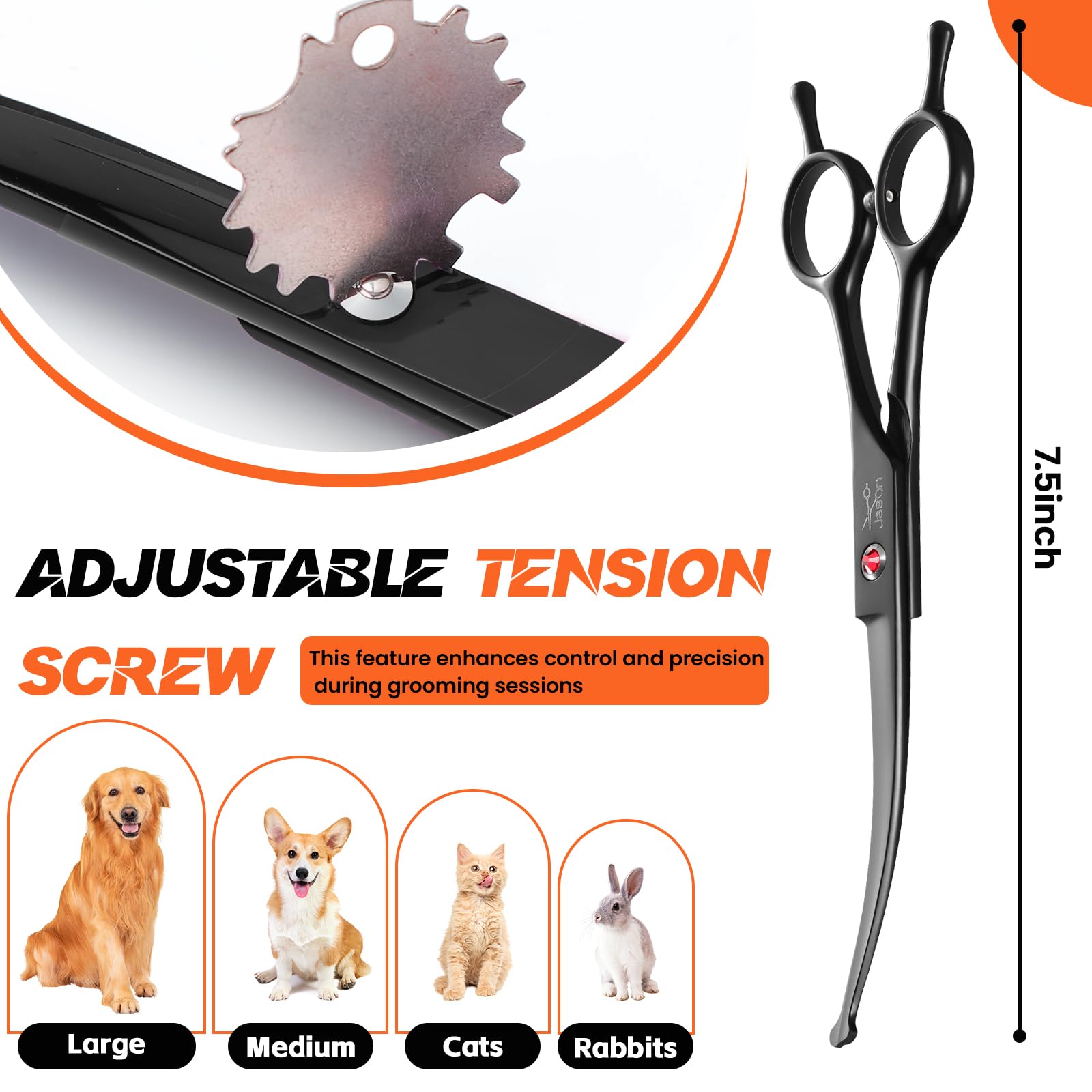 Amazon.co.jp: JASON (ジェイソン) 7.5インチ 犬用グルーミングばさみ