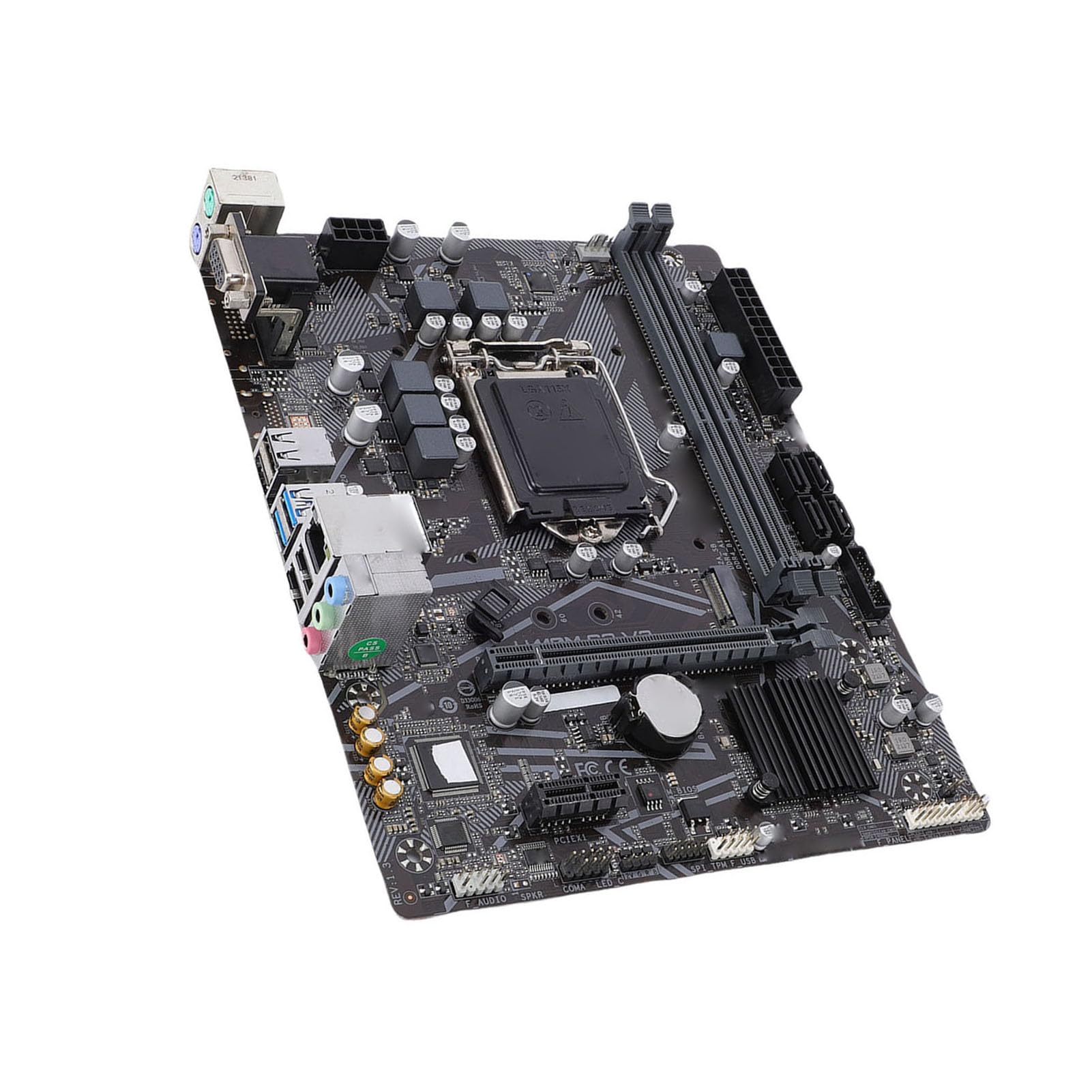 Placa Base, LGA 1200 Socket Dual Channel DDR4 2933MHz 64GB RAM Compatible con Placa Base para PC, ATX con Ranura PCIe 3.0 X16 Realtek Gigabit LAN para Pentium de 10.a Generación