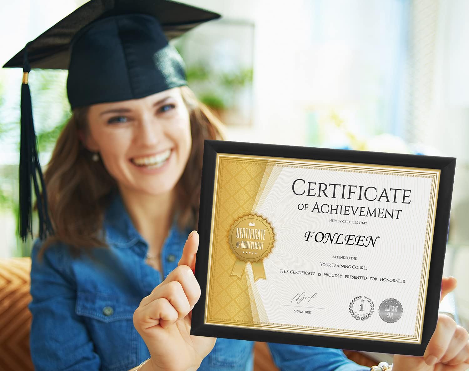 Buy Fonleen Black Diploma Frames, Picture 8.5x11 Frame for Certificate