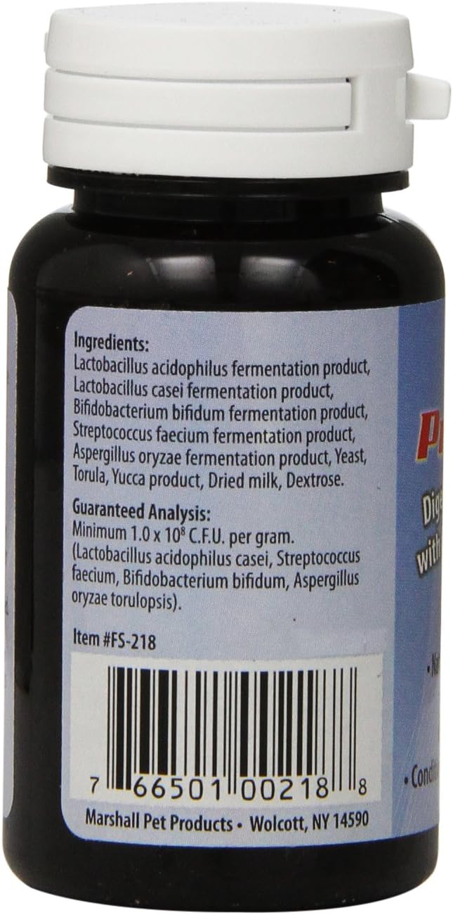Marshall Pet Products Natural Probiotic Pet Digestive Tract Conditioner Supplement Eases Digestive Stress, ECE and Diarrhea in Ferrets and Small Animals, 1.7 oz : Pet Supplies