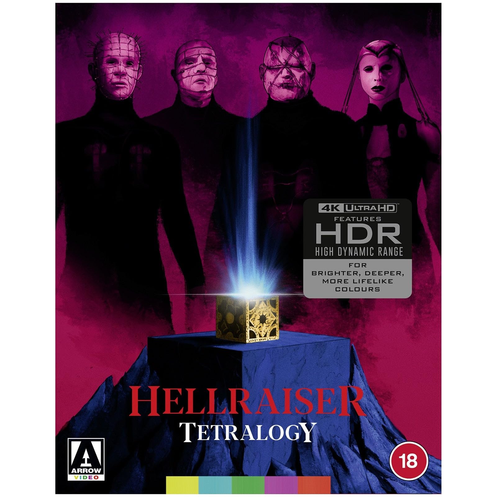Hellraiser Tetralogy 4K - 4-Disc Box Set ( Hellraiser / Hellbound: Hellraiser II / Hellraiser III: Hell on Earth / Hellraiser: Bloodline ) [ Origine UK, Nessuna Lingua Italiana ] (Blu-Ray)
