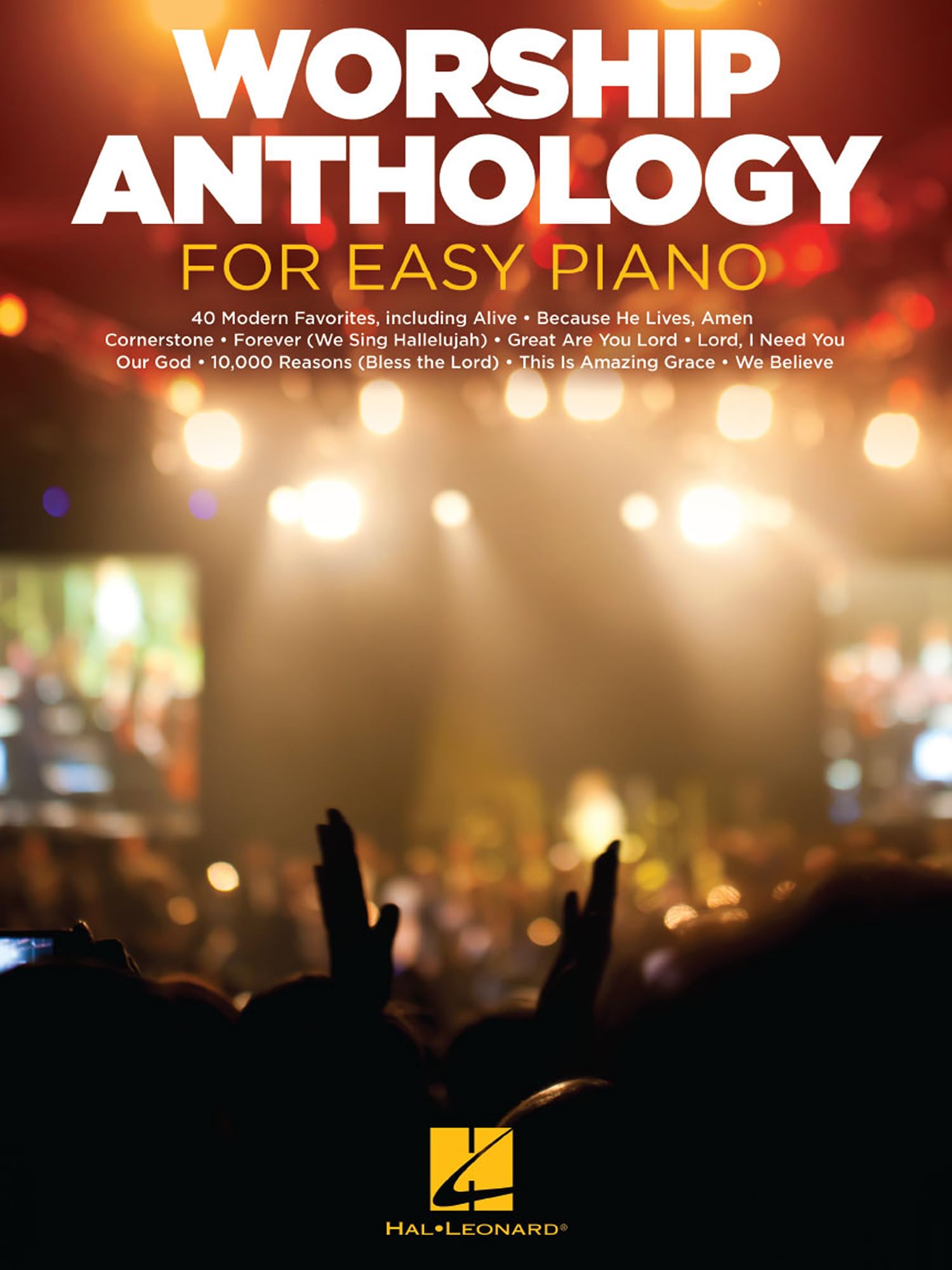 Worship Anthology for Easy Piano : Recueil de partitions chrétiennes pour piano débutant