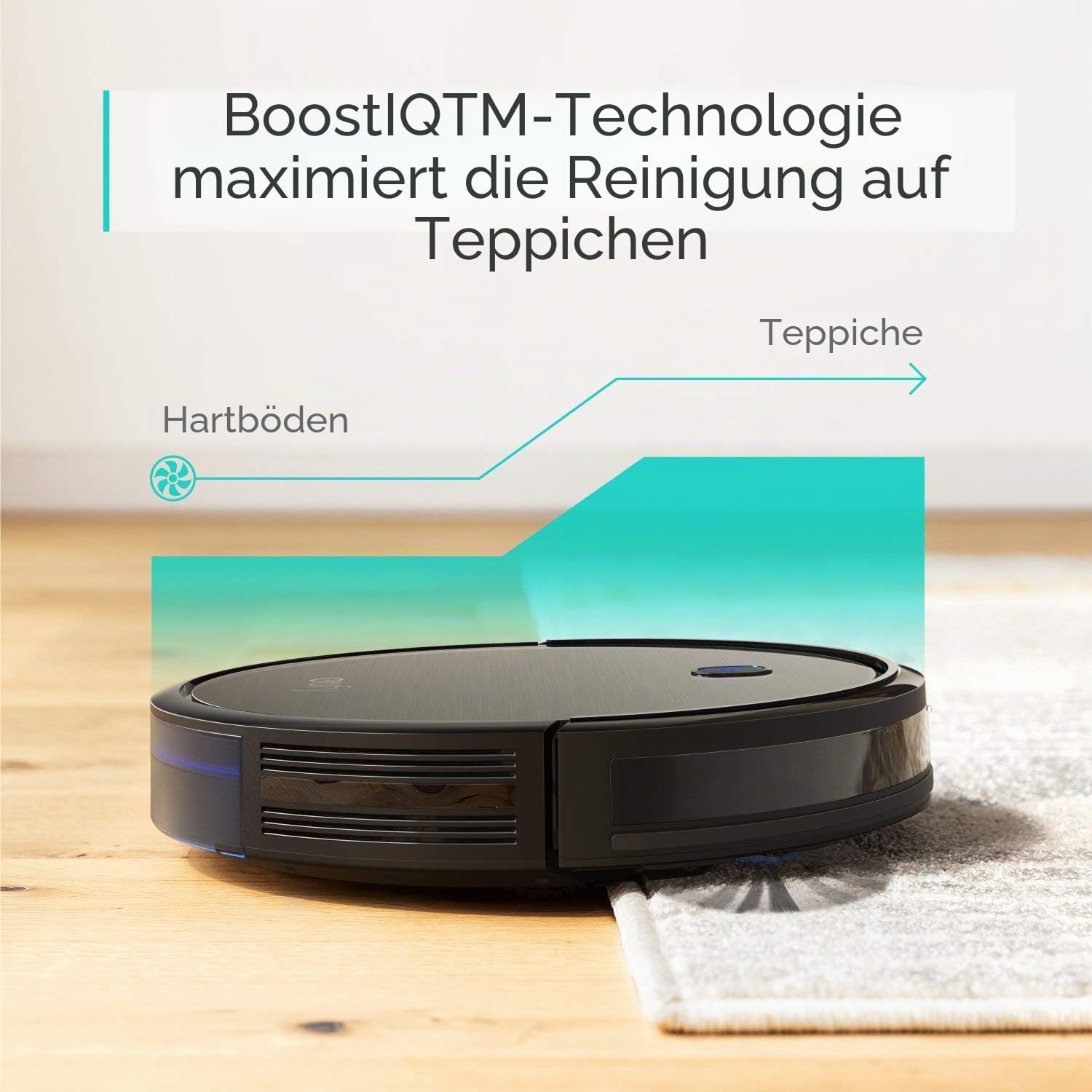 eufy [BoostIQ RoboVac 11S (Slim), superdünn, 1300Pa Starke Saugkraft, leise, selbstladende Roboterstaubsauger, reinigt Harte Böden bis mittelflorige Teppiche (erneuert) Schwarz