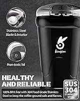Vista 6 de Molinillos eléctricos de cuchillas de café, 2 onzas, molinillo de granos de caféespecias y nueces, eléctrico con cuchilla de acero inoxidable