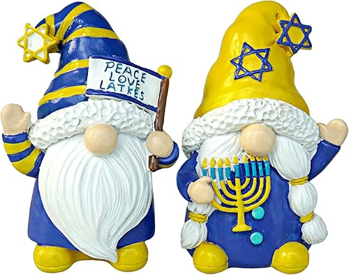 Decoraciones de gnomos de Hanukkah para el hogar, decoración de gnomos de Hanukkah para oficina, decoración de Janucá para interiores y exteriores,