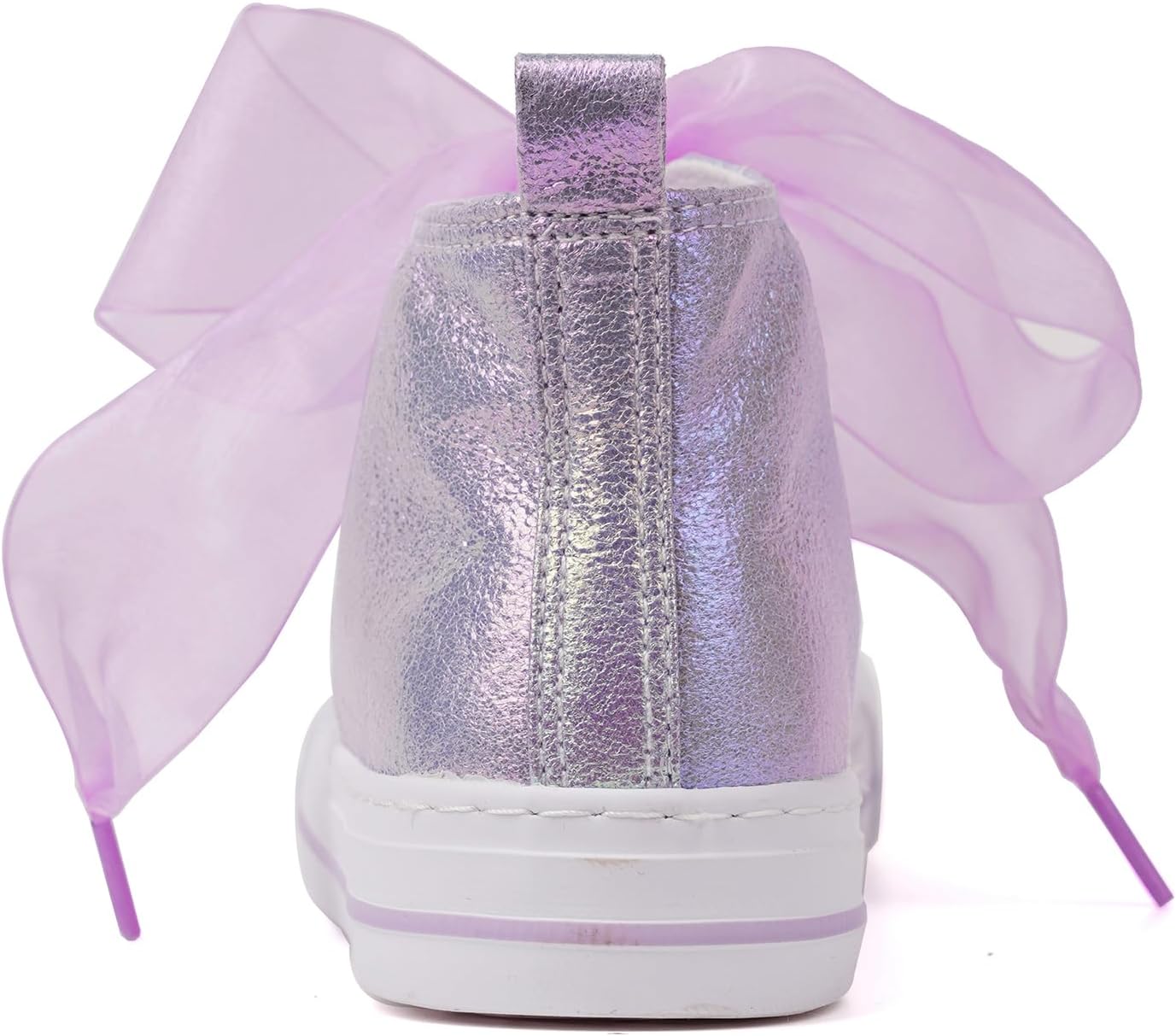 HugRain Toddler Girls Kids Sparkle Fashion Outdoor Walking Sneakers - Image 4