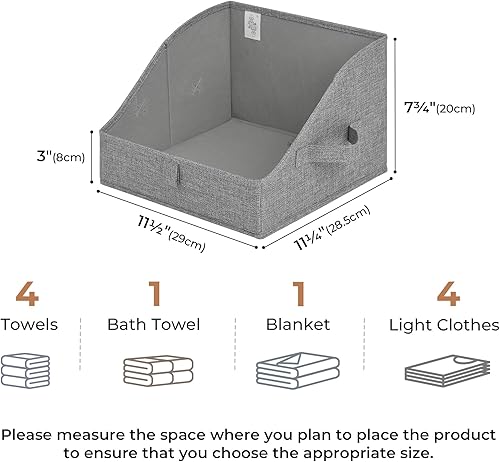 Miniatura 7 de GRANNY SAYS Contenedores de almacenamiento para armario, organizadores de ropa y contenedores de almacenamiento, cajas de almacenamiento