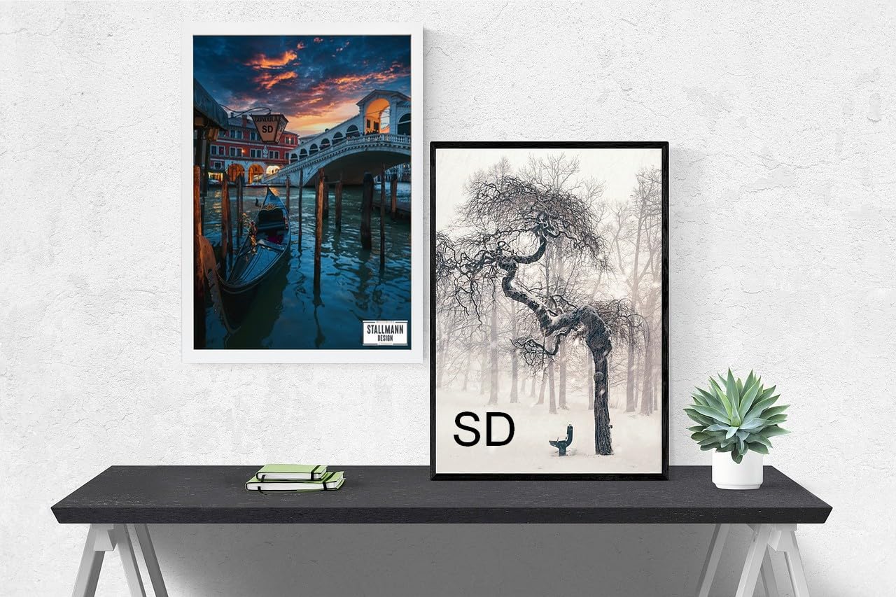 Bilderrahmen 'Galeria53' | Größe: 80x100cm | Farbe: Weiß | 20mm schmale Rahmenleiste