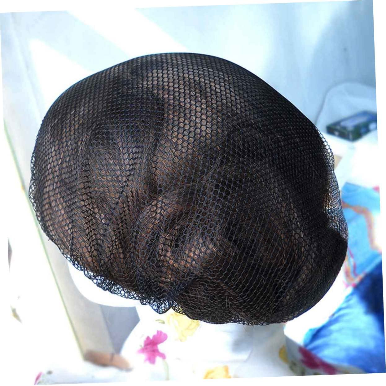 SOIMISS 36pièces Filets à Cheveux Élastiques Jetables Maille Noire Pour Cuisine Hôpital Et Industrie Couvre-cheveux Confortables Et Respirants