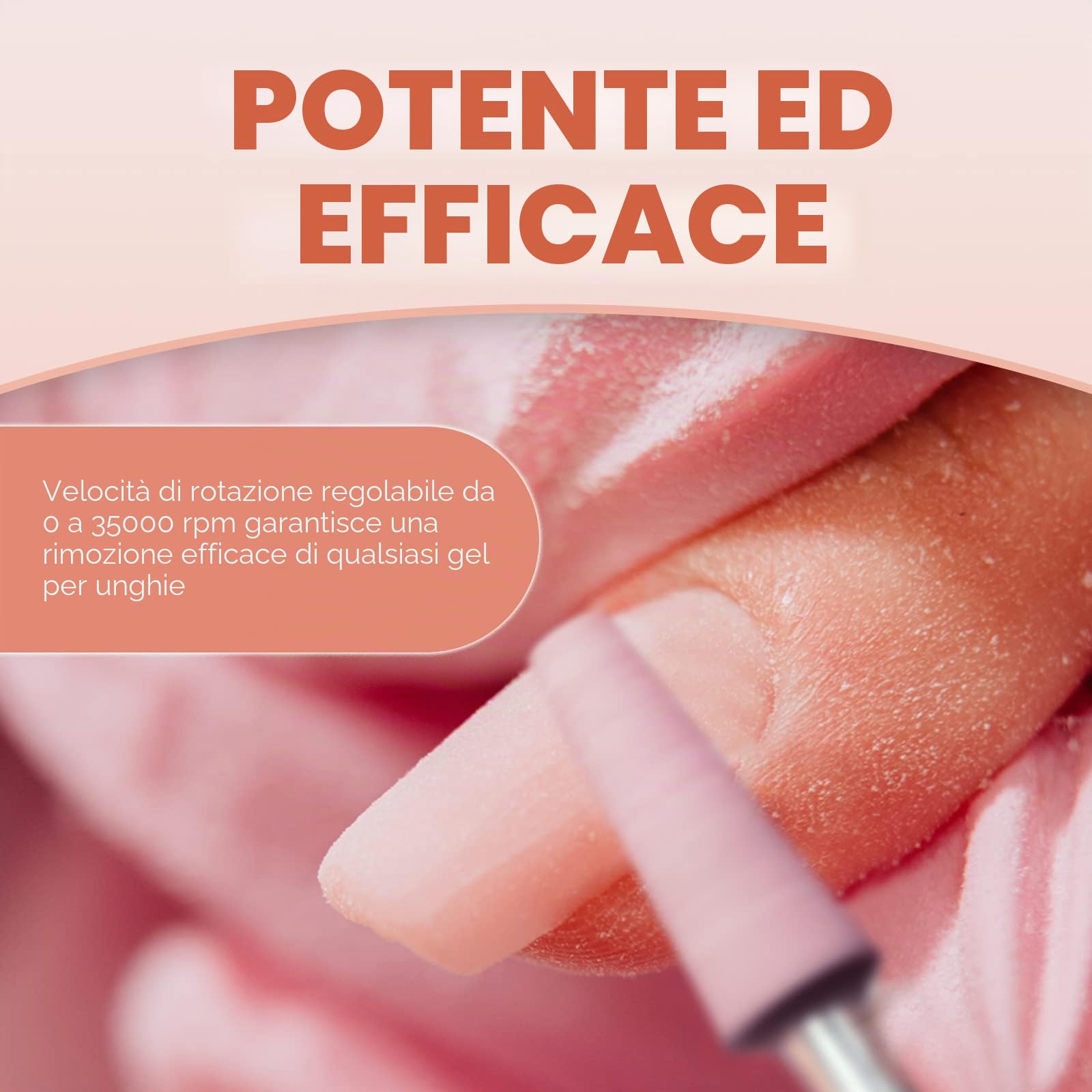 JCMaster Fresa per unghie 35000 rpm Display LCD Efile fresa digitale potente per unghie acriliche gel Zero rumore Nessuna vibrazione Macchina professionale per pedicure manicure per la cura nail art