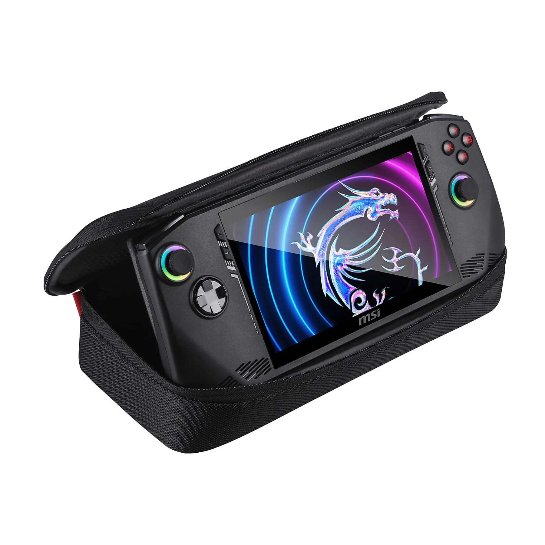 MSI Claw A1M-239IT, Console Gaming, 7" FHD 120Hz 100%sRGB, Intel Ultra 7 155H, Intel Arc, 512GB SSD PCIe4, 16GB RAM LPDDR5 6400MHz, WiFi 7, 6 Cell 53Whr, Win 11 Home [Garanzia ITA] Con Custodia, Nero