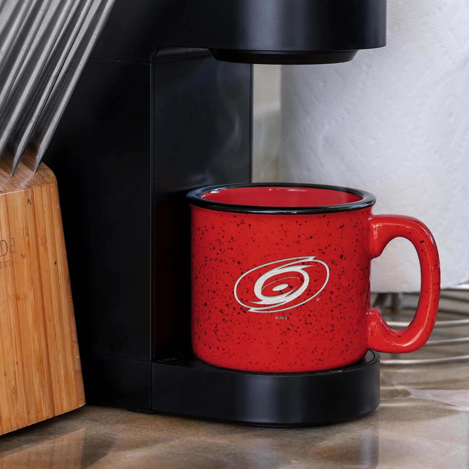 Rico Industries NHL Hockey Speckle 12oz Laser Engraved Campfire Mug - Image 4