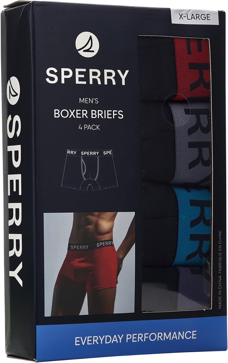 Sperry 4-Pack Everyday Men’s Performance Boxer Briefs – Quick-Dry, Breathable, Comfortable Polyester Boxer Briefs for Men - Image 5