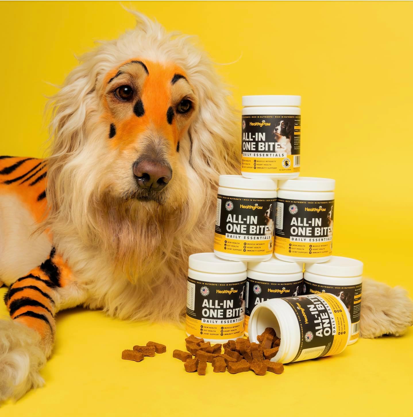 All-in-one Multifunctional Supplements for Dogs * Glucosamine for Joint Support * Immune Health *Antioxidants * Anti-inflammatory *Heart Health *Skin and Coat Health