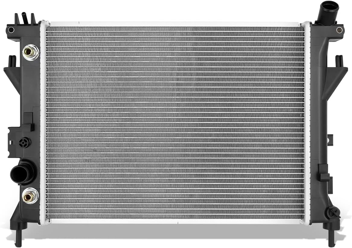 DNA Motoring OEM-RA-13050 1-Row Aluminum Core Radiator Compatible with 2007-2009 Solstice 2.0L,19-5/16" W X 14-1/2" H X 1" D,1-5/16" Inlet / 1-5/16" Outlet