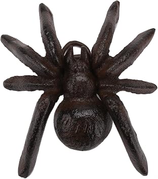 BRASSTAR Cast Iron Spider Statue Delicate Modelling Interior and Exterior Decoration Suitable for Placing Study Garden Lawn Balcony TQGJPT471