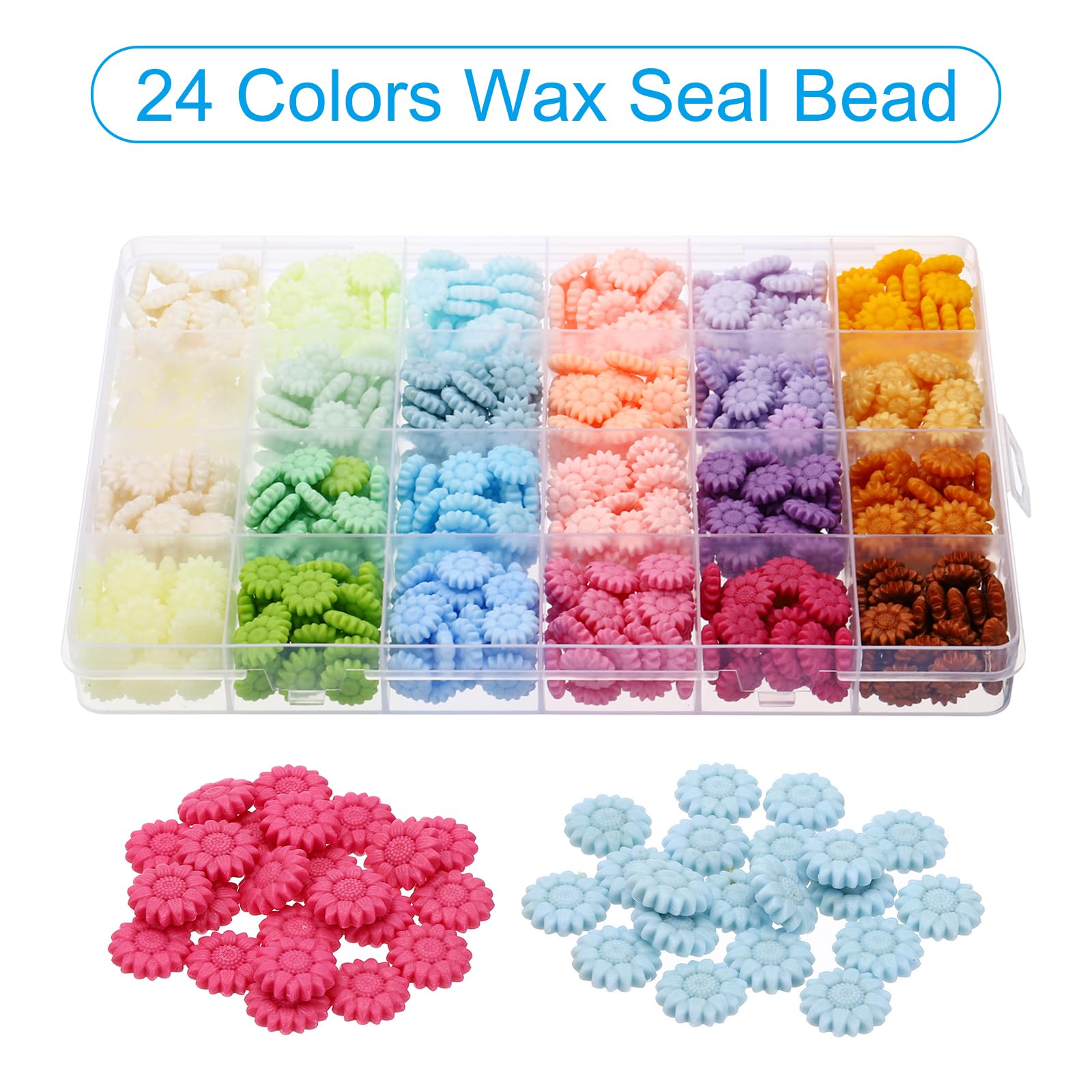 PATIKIL 24 Colors Wax Seal Beads - Image 3