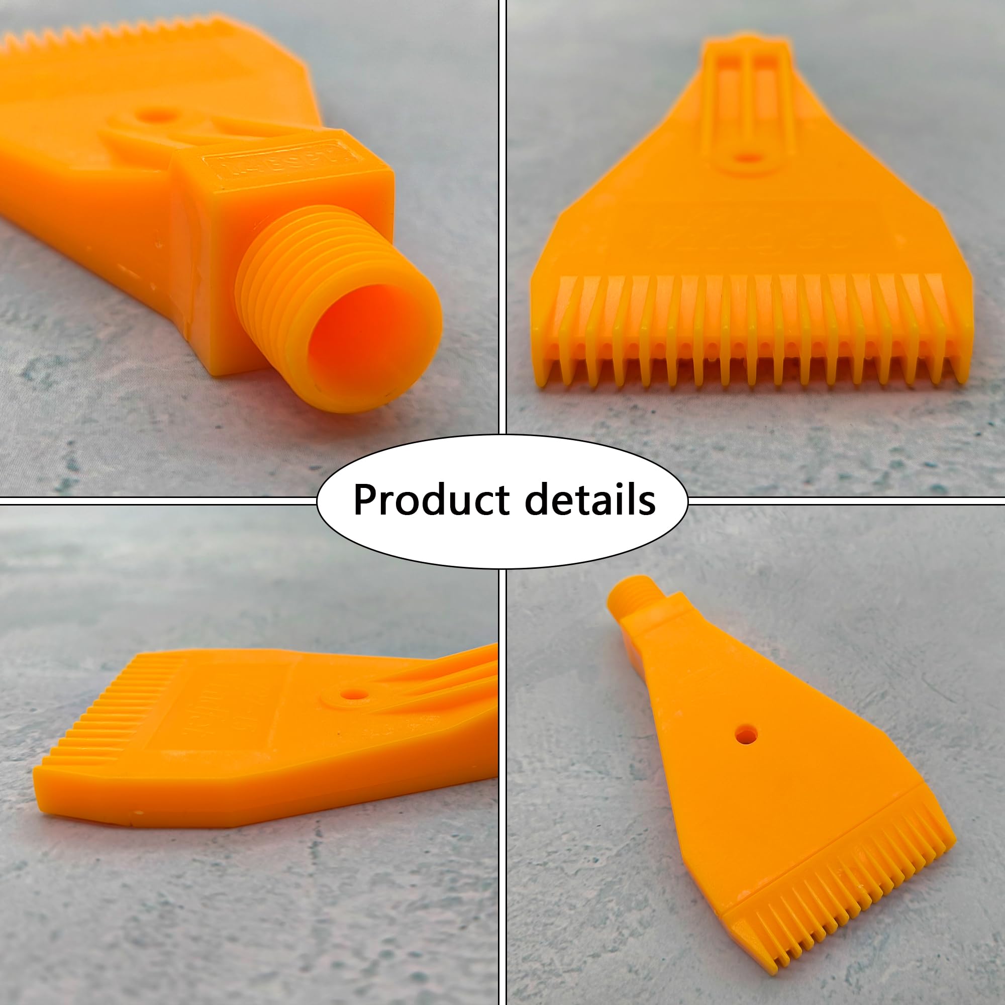 6 Pcs Boquilla Plana G1/4 Rosca Macho 16 Agujero De Aire Soplado Adecuadas Para Piezas De Máquinas De Aire Comprimido, Eliminación De Polvo, Enfriamiento, Secado