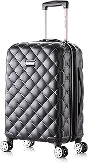 Melbourne Hardside Expandable Spinner Wheel Luggage, Quilt, Carry-On 20-Inch Black